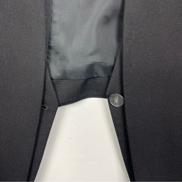 HELMUT LANG SMOKING WOOL BLEND VEST HIGH LOW SLEEVELESS JACKET GILLET BLACK XS - Picture 14 of 16